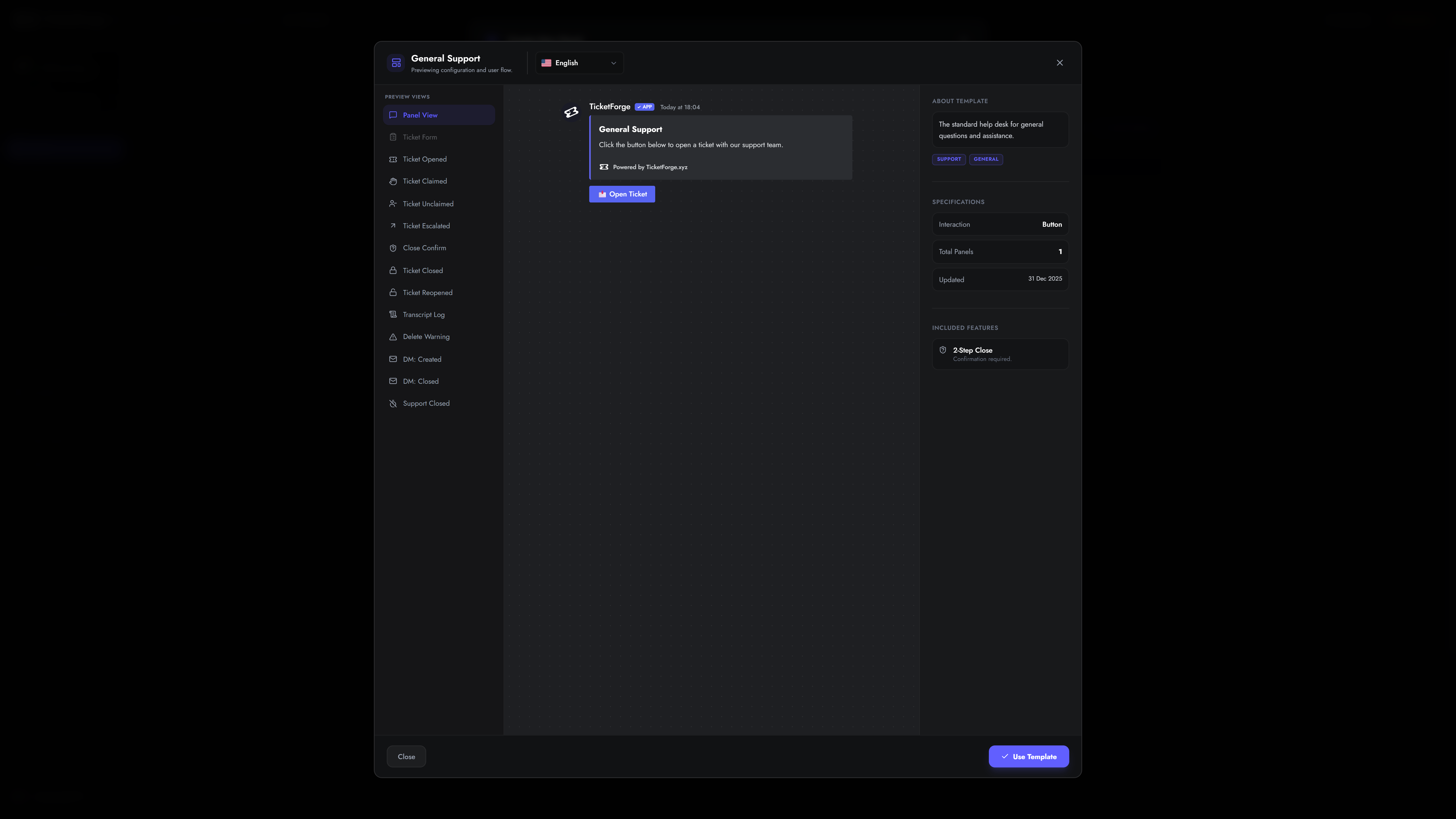 Preview Template