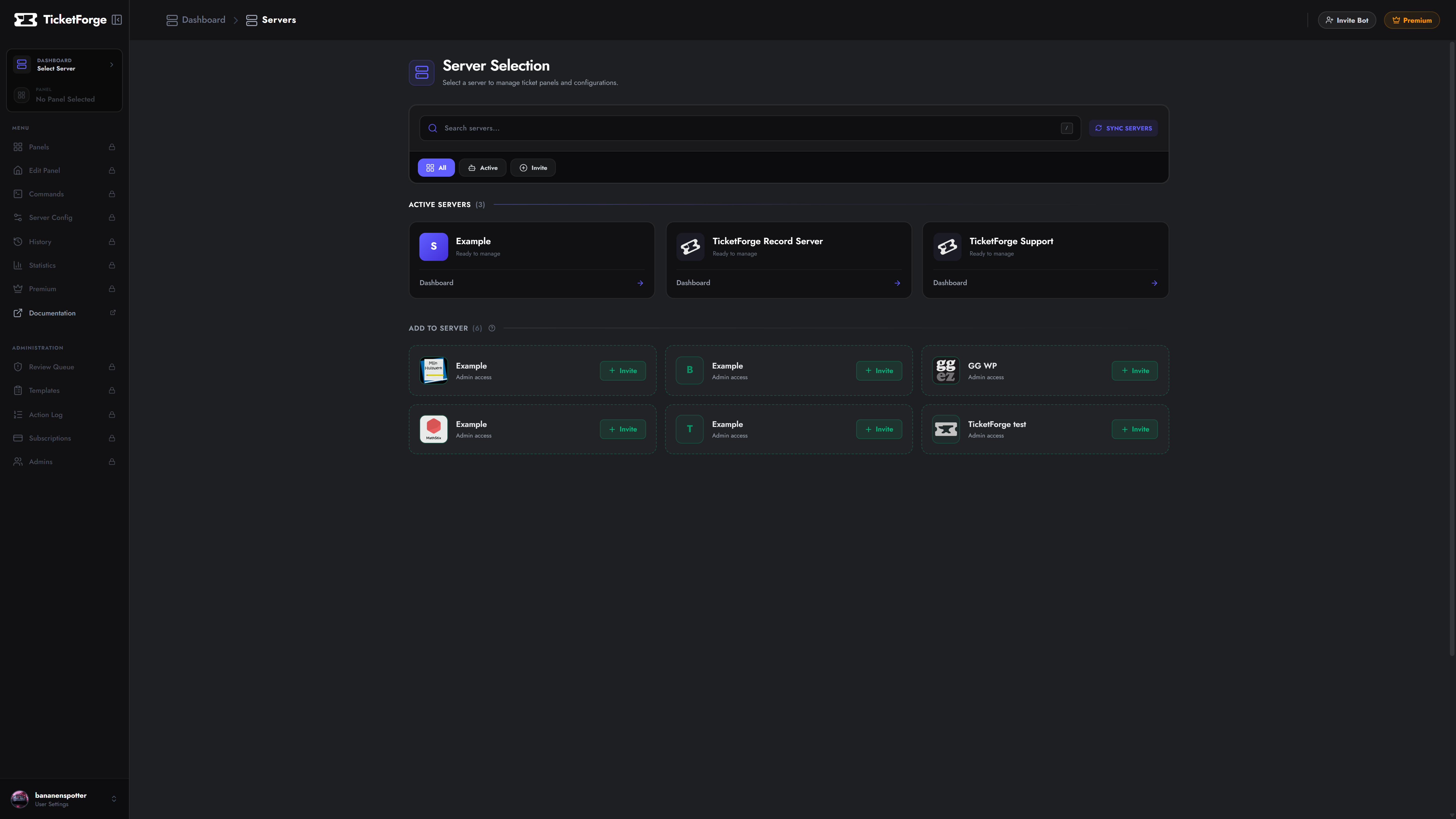 Server List