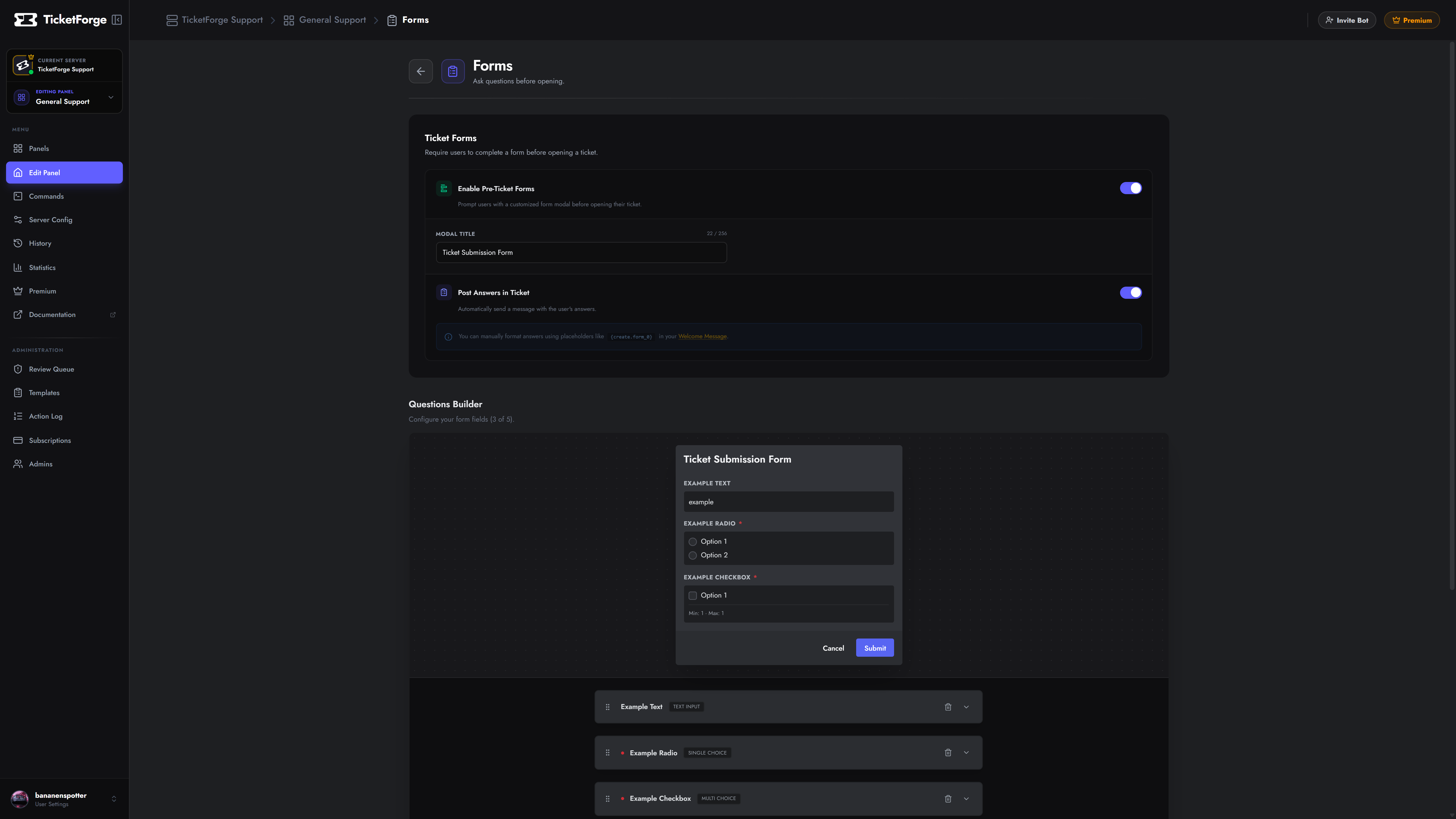 Server List