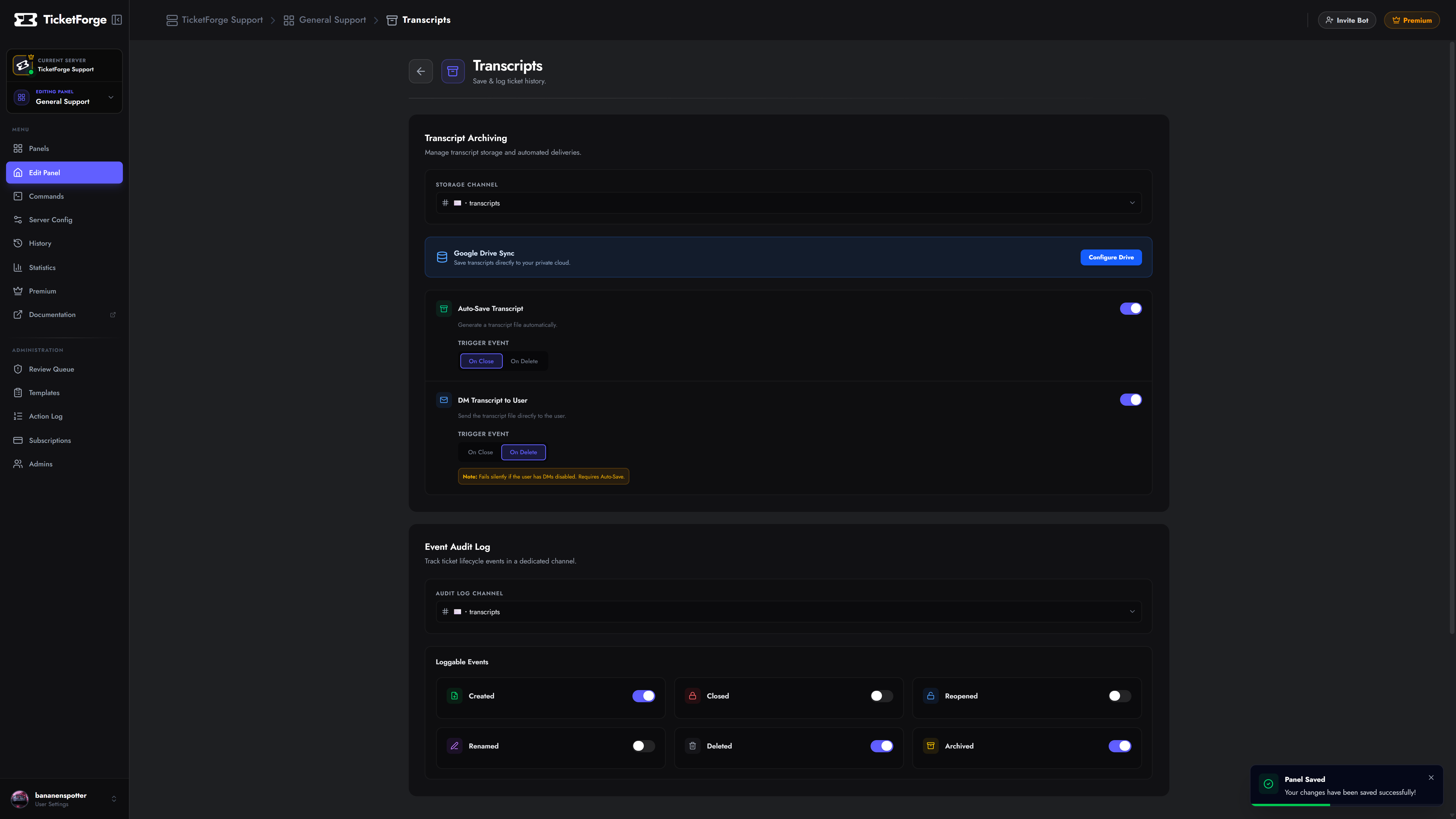 Automation Settings