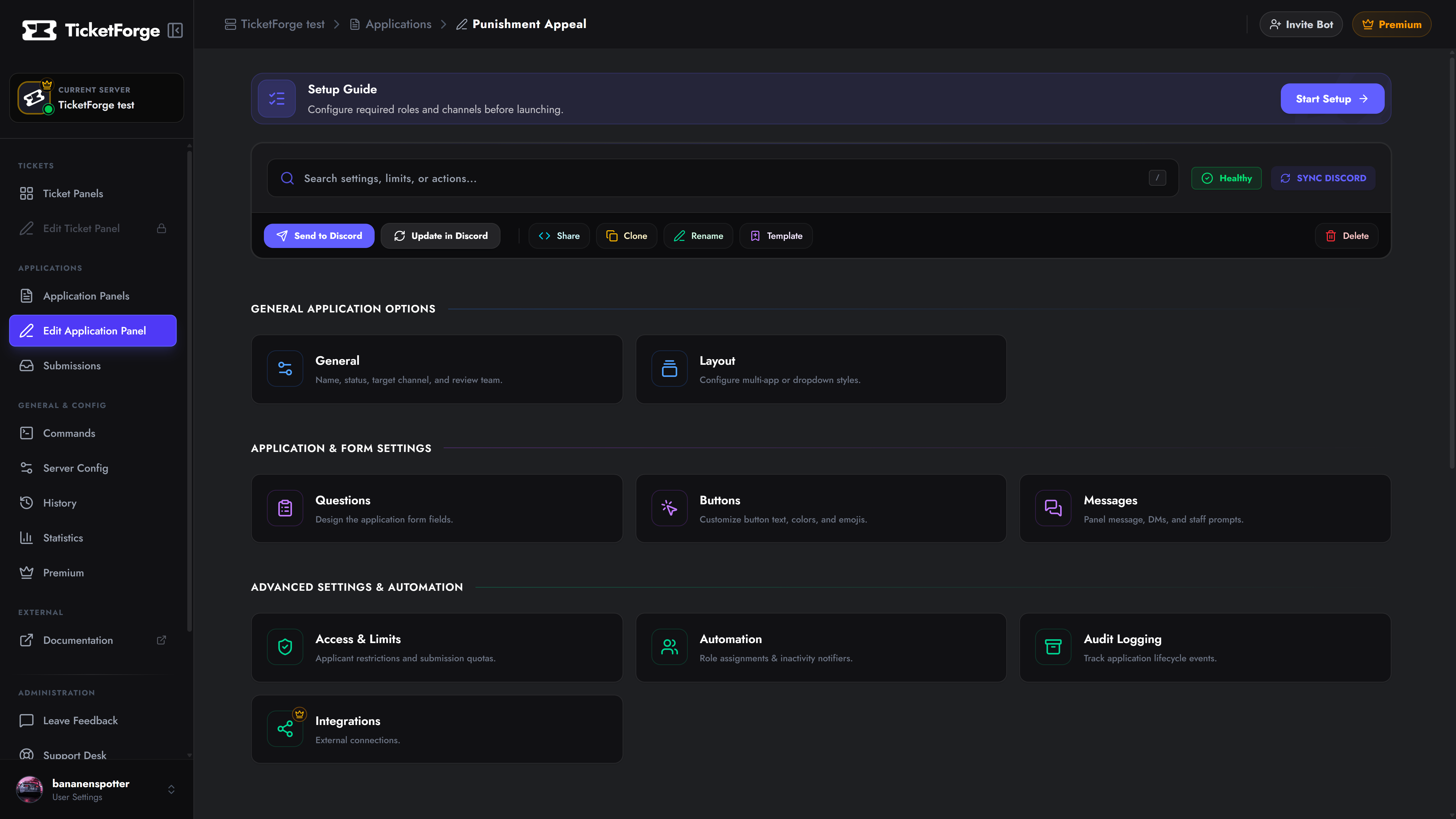 Application Editor