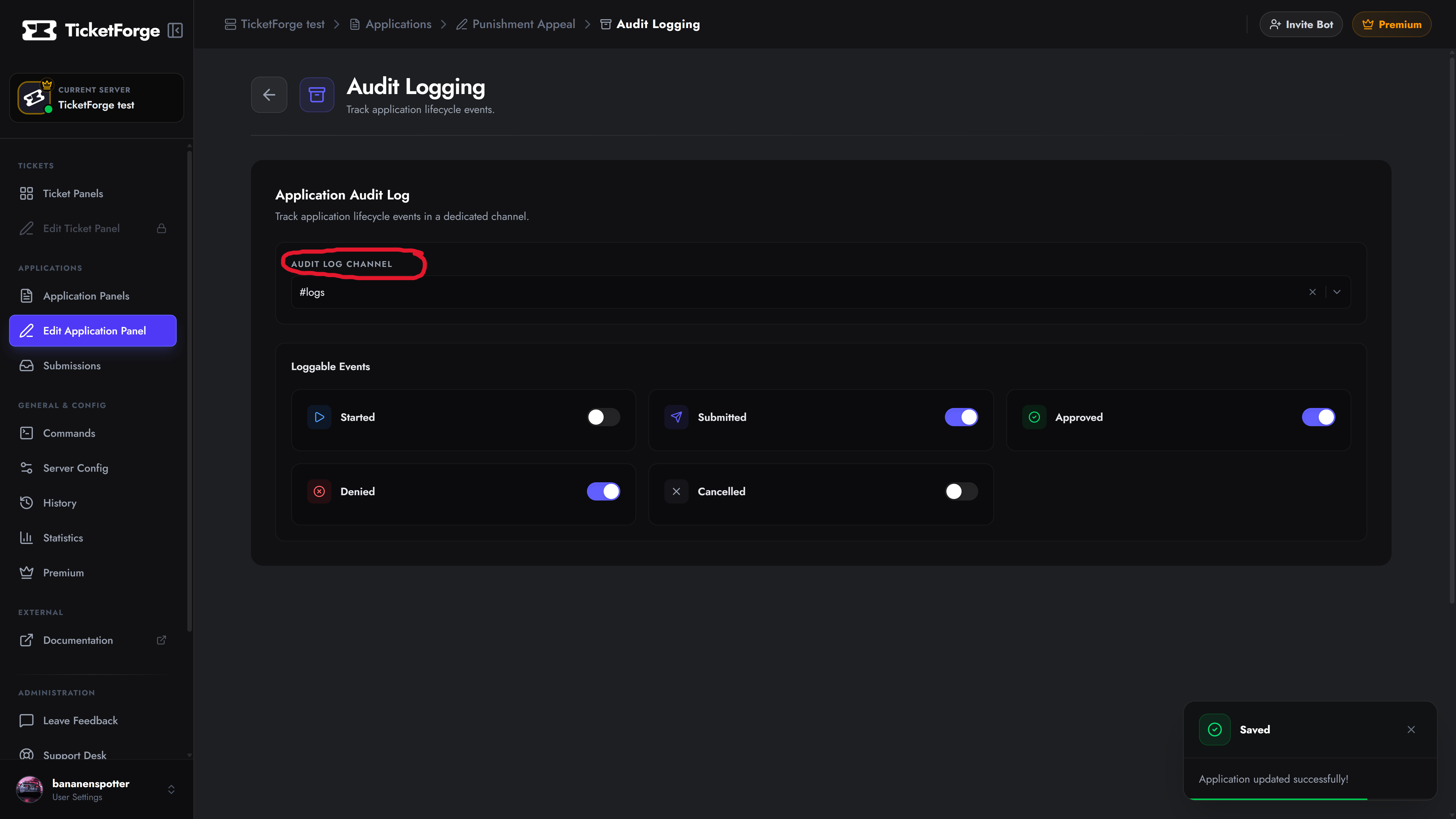Logging Setup