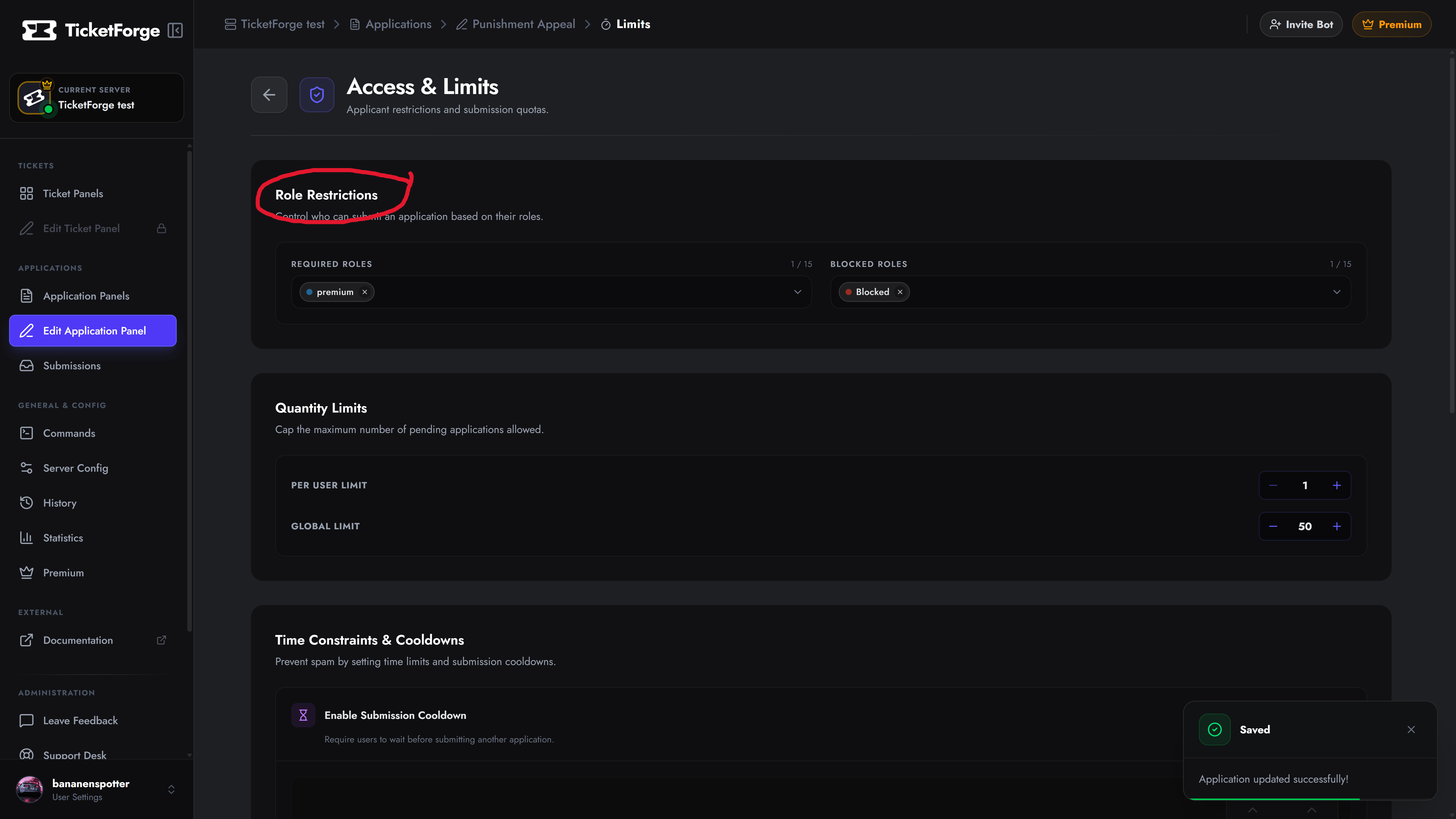 Role Restrictions