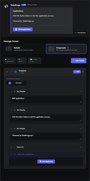 Application Components (V2) Canvas Editor